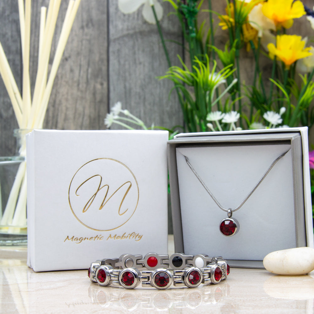 Celebrate July with the Lustrous Swarovski Ruby Birthstone Gift Set & The Rowan Collection