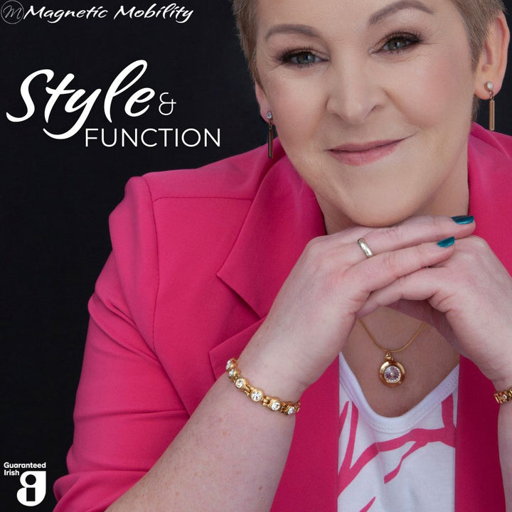 Angelica's Sun Triple Gift Set: 4in1 Magnetic Bracelet, Magnetic Necklace and Magnetic Earrings