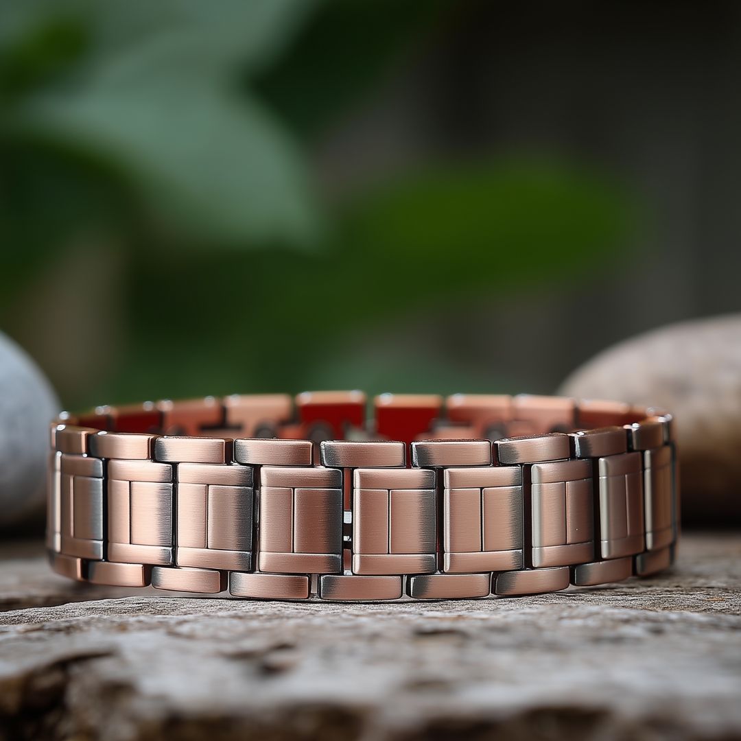 Birch Copper Magnetic Link Bracelet - Triple strength