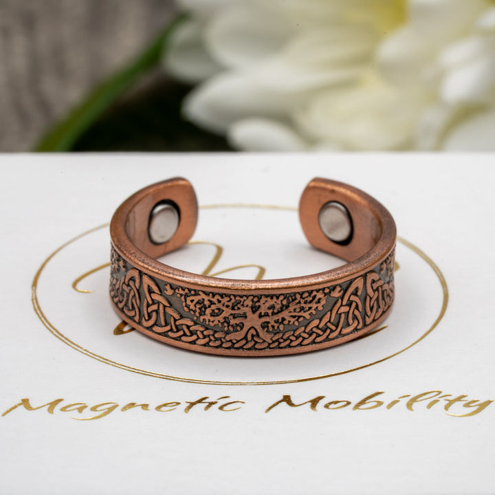Buckthorn Copper Bracelet and Copper Ring Gift Set