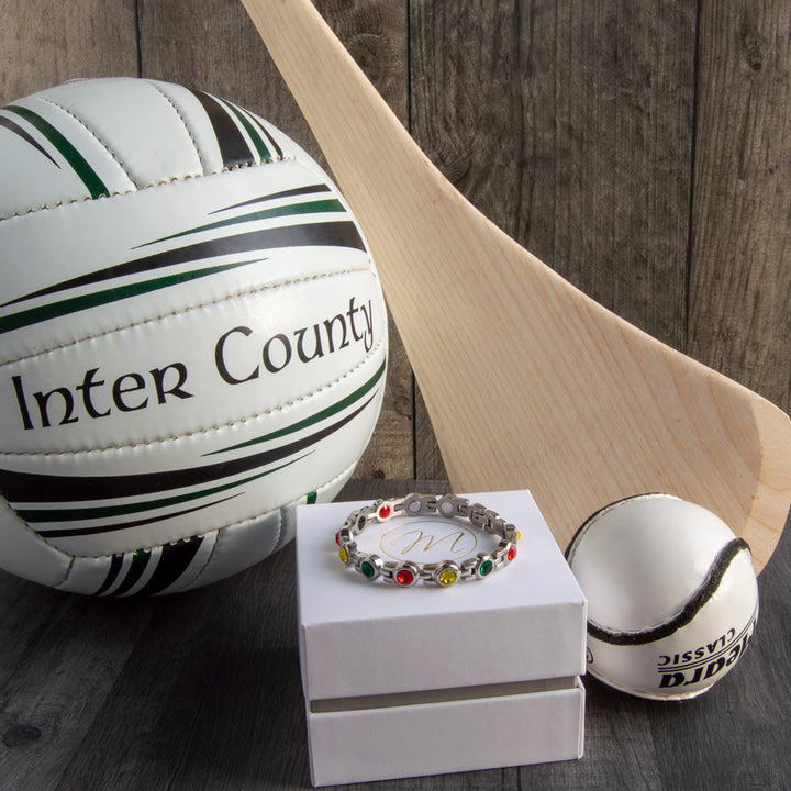 Carlow GAA County Colours Magnetic Bracelet