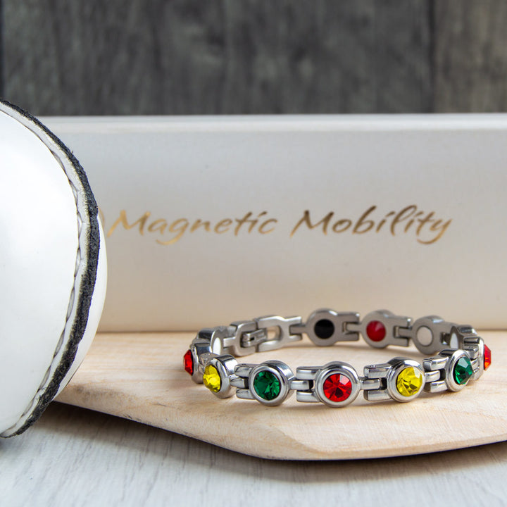 Carlow GAA County Colours Magnetic Bracelet