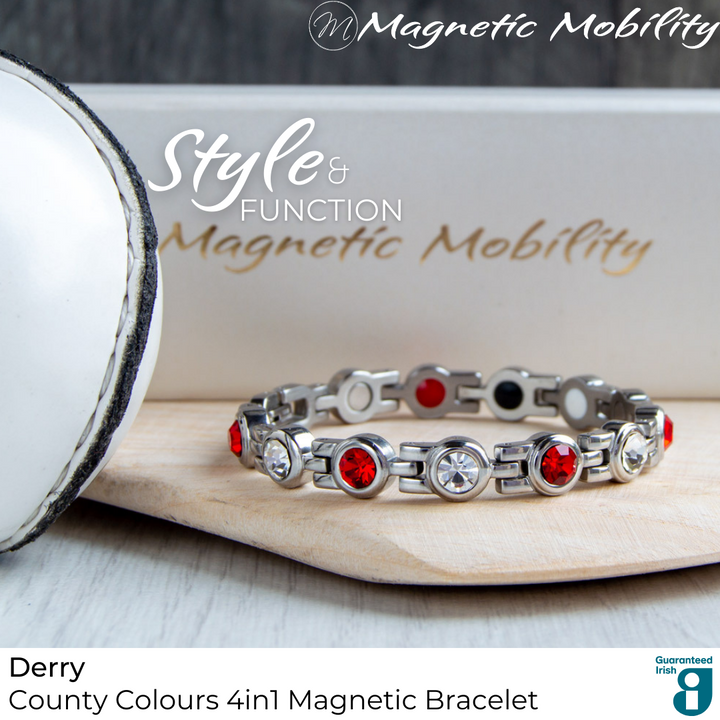 Derry GAA County Colours Magnetic Bracelet