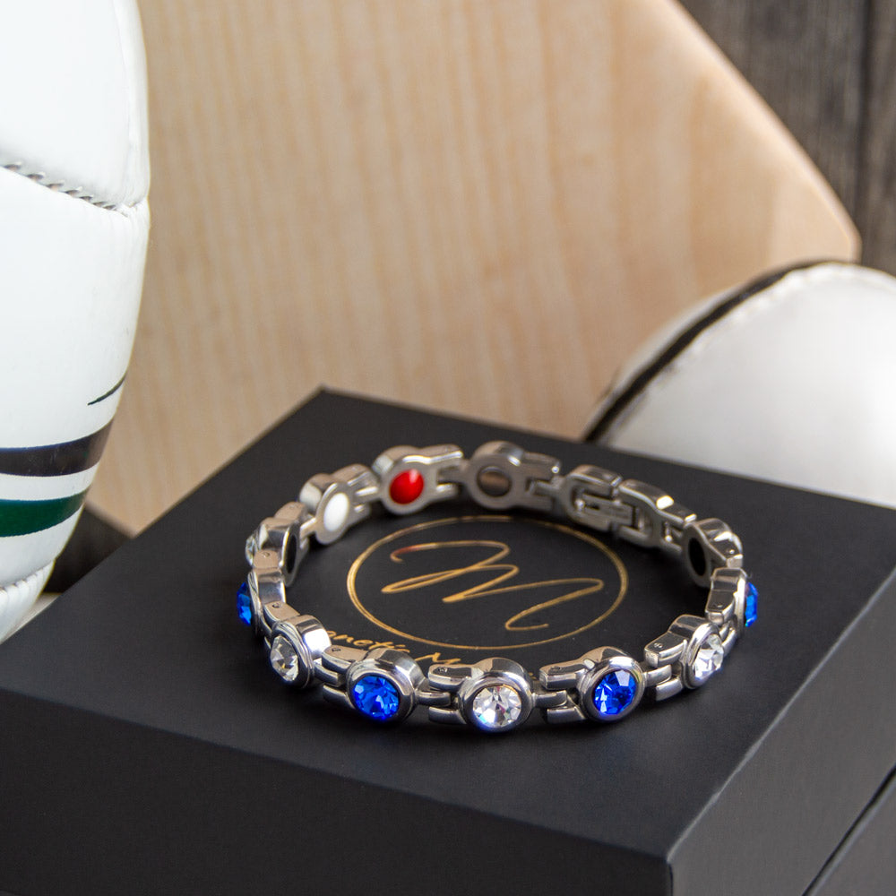 Laois GAA County Colours Magnetic Bracelet