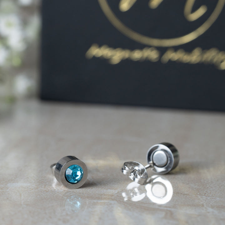 March Birthstone Bundle - Magnetic Bracelet, Necklace and Earrings