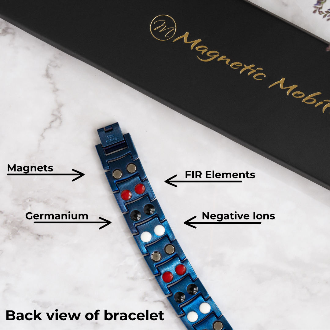 Metallic Ashe 4in1 Magnetic Bracelet - Double Strength