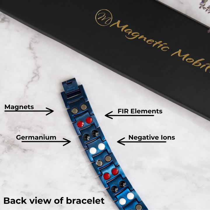 Metallic Ashe 4in1 Magnetic Bracelet - Double Strength