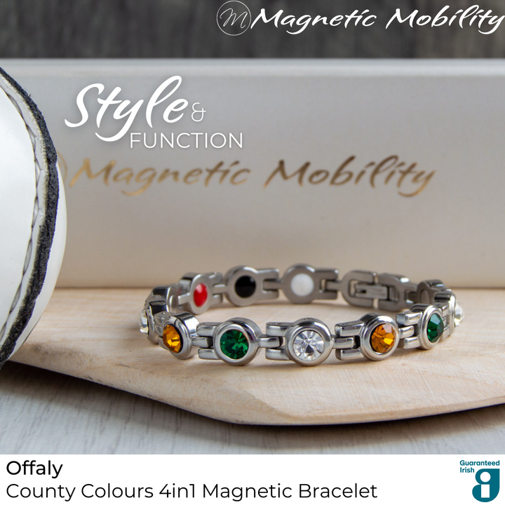 Offaly GAA County Colours Magnetic Bracelet