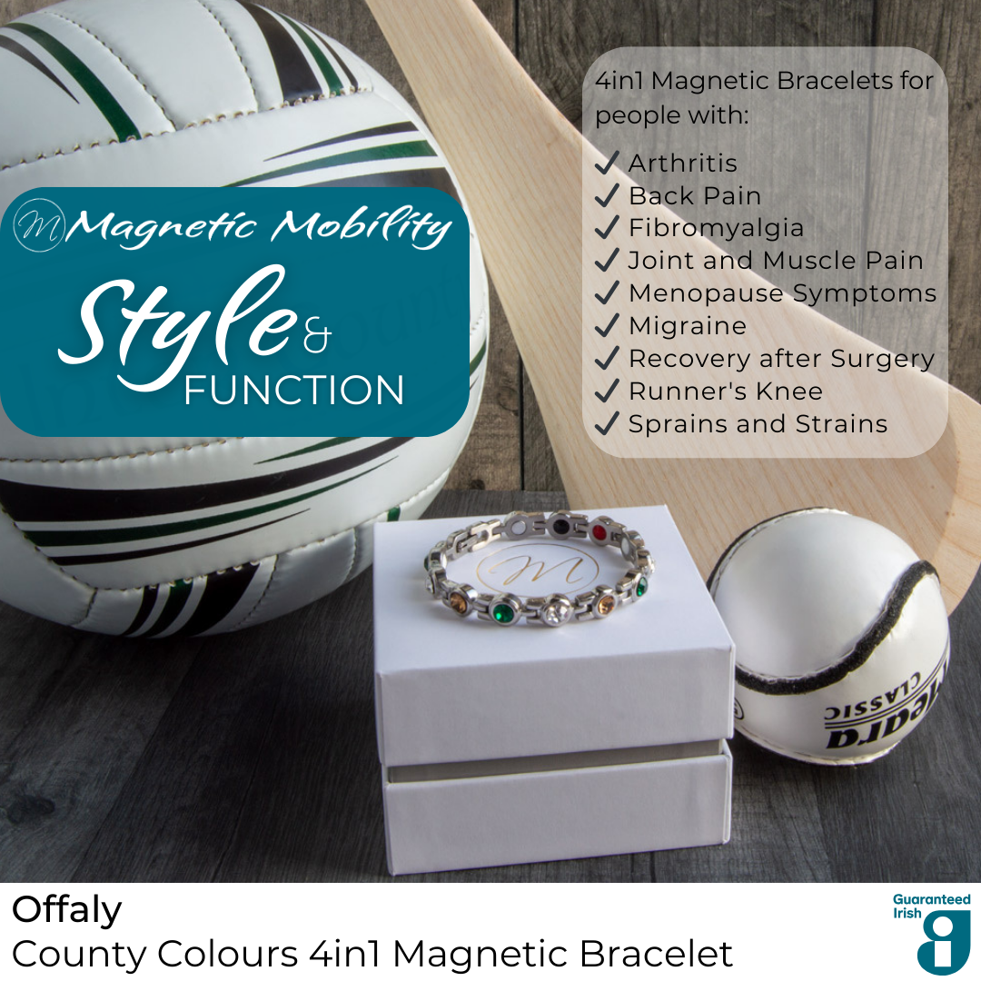 Offaly GAA County Colours Magnetic Bracelet