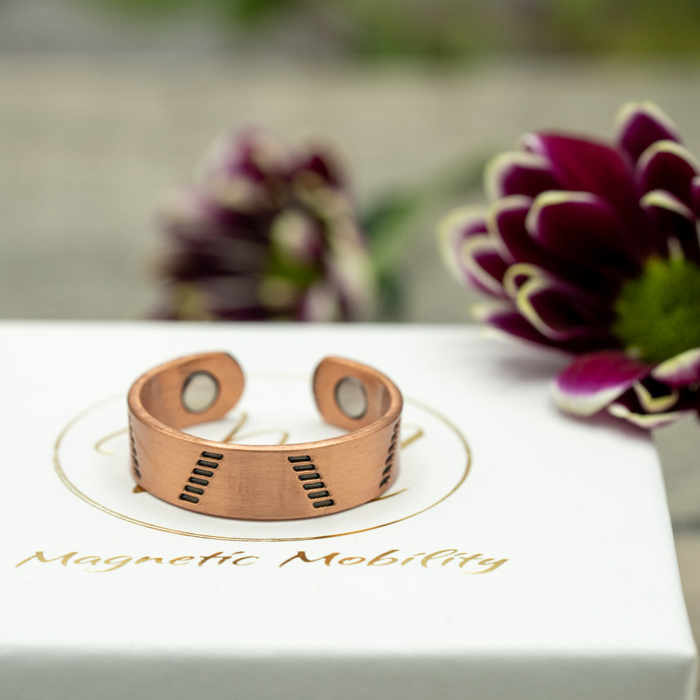 Soloman Copper Bracelet and Copper Ring Gift Set