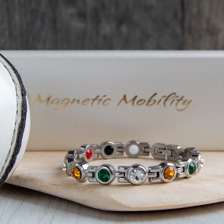 Offaly GAA County Colours Magnetic Bracelet