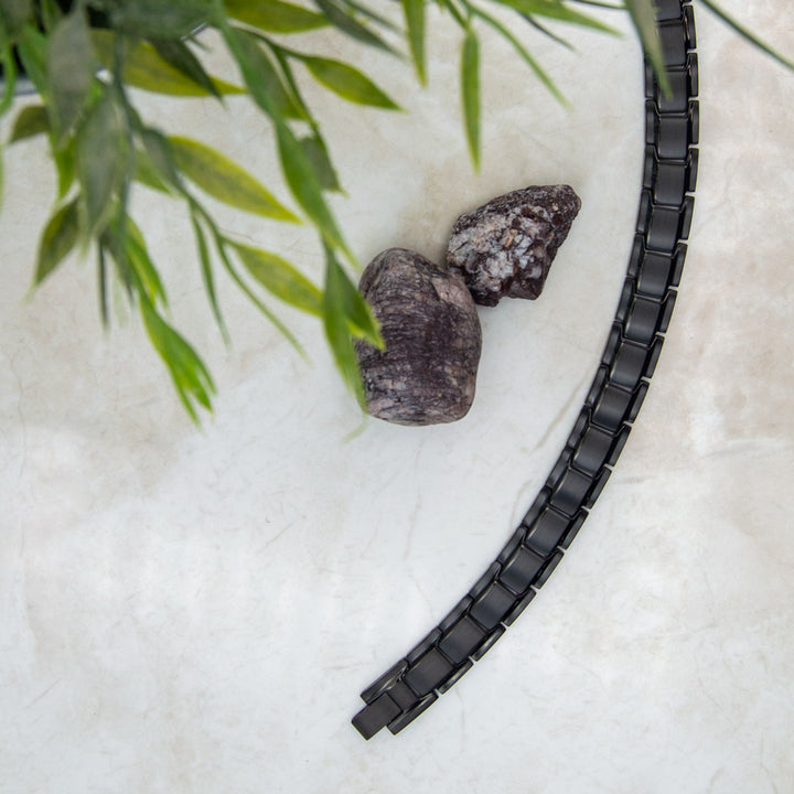 Top view of Alexanders Night - Mens Magnetic Bracelet