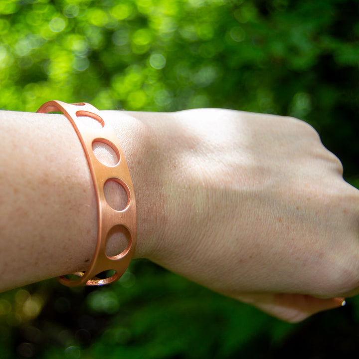 Cyclamen Copper Bracelet