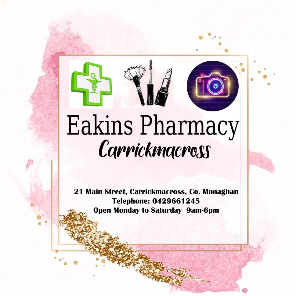 Image of Eakins Pharmacy in Carrickmacross - now stockists of Magnetic Mobility