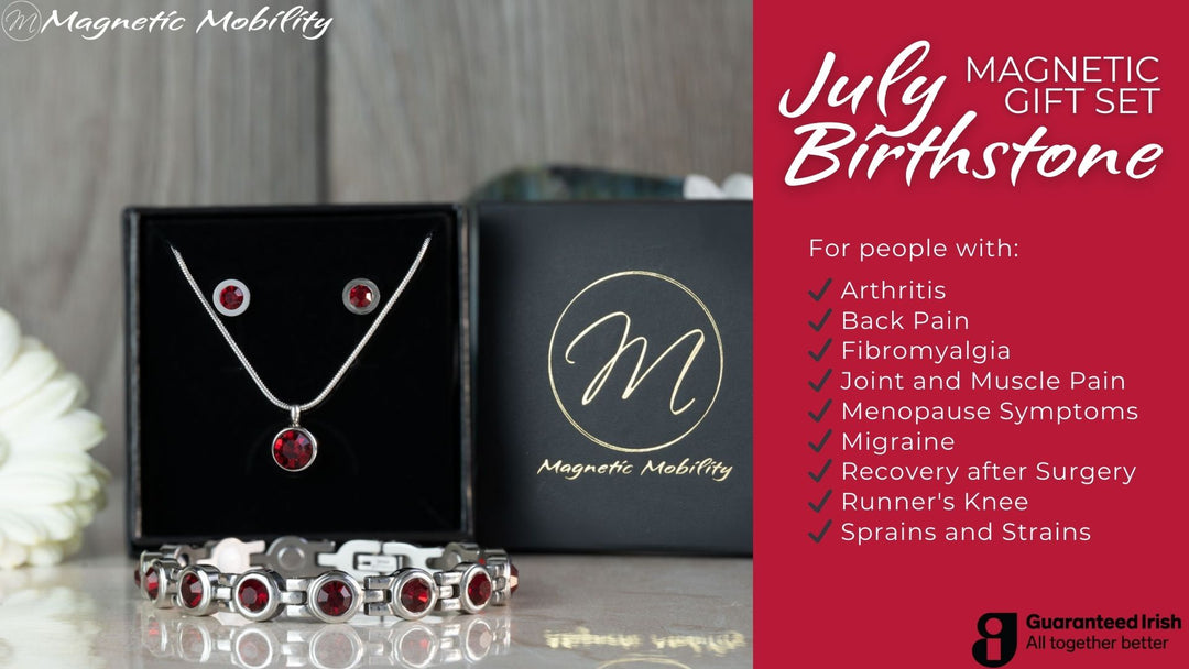 The Ultimate July Birthstone Gift Set: Magnetic Bracelet and More