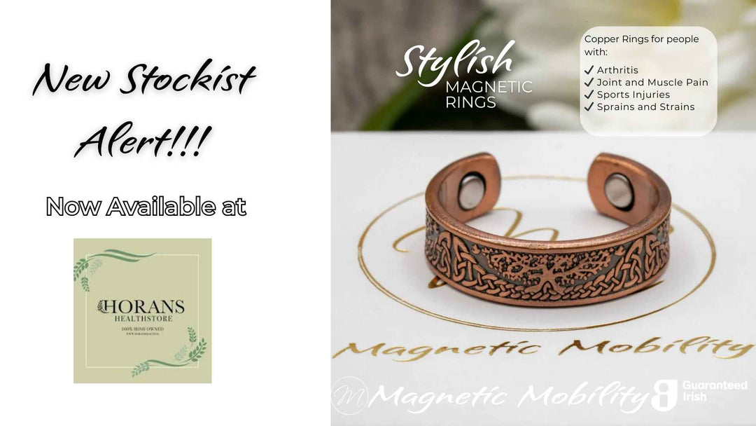 Image of Magnetic Mobility Copper Rings now available at Horan's Health Store