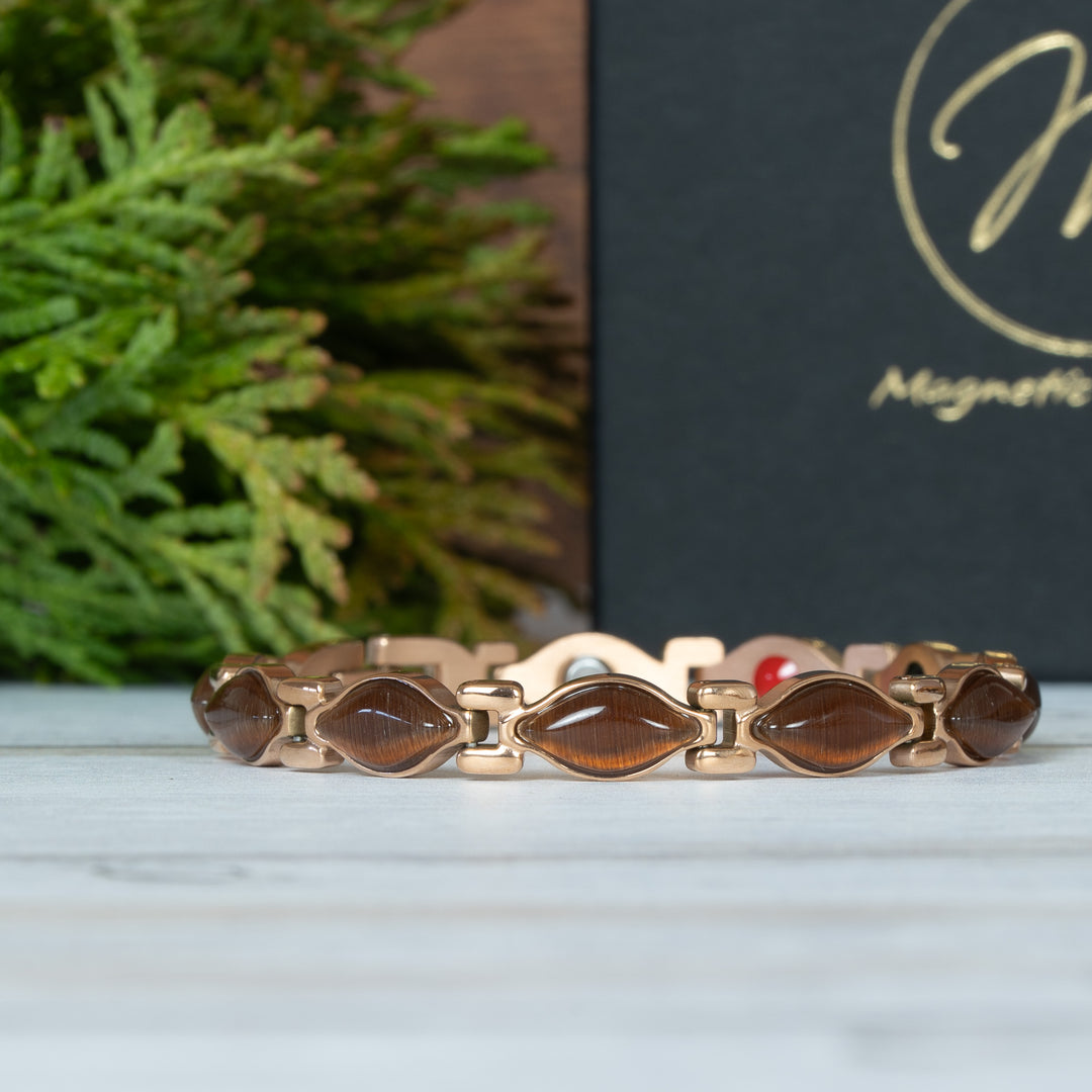 Azalea Dawn Jasper 4in1 Magnetic Bracelet