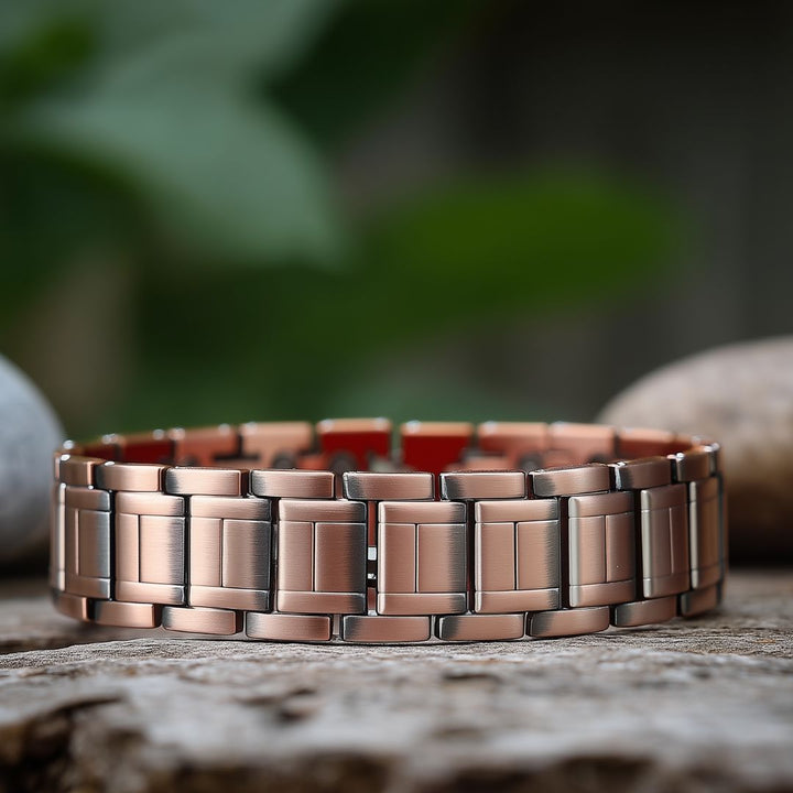 Birch Copper Magnetic Link Bracelet - Triple strength