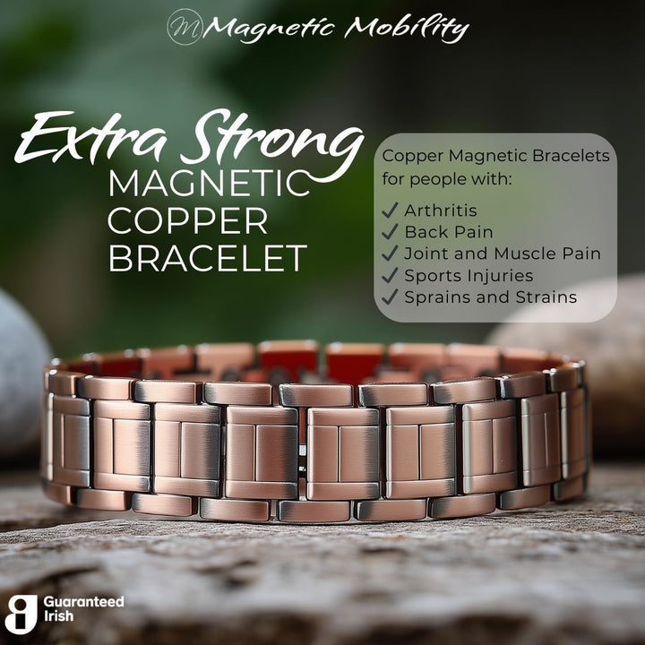 Birch Copper Magnetic Link Bracelet - Triple strength