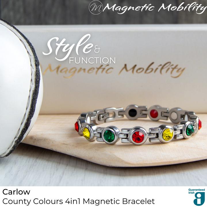 Carlow GAA County Colours Magnetic Bracelet