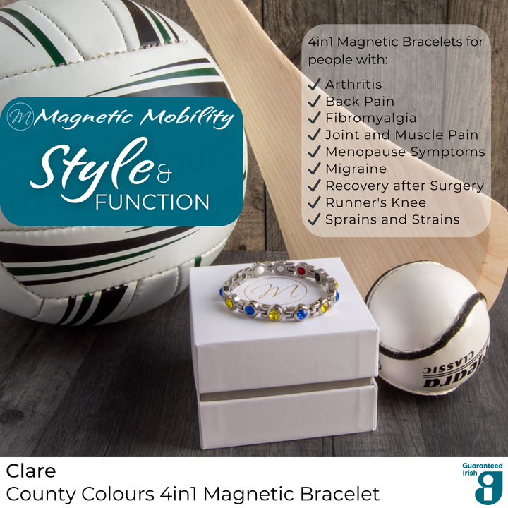 Clare GAA County Colours Magnetic Bracelet