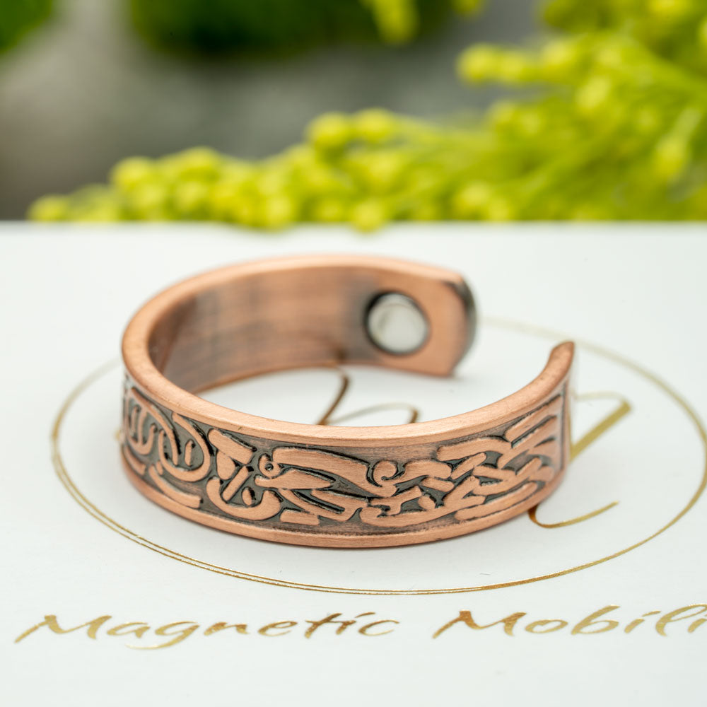 Clover Copper Bracelet and Copper Ring Gift Set