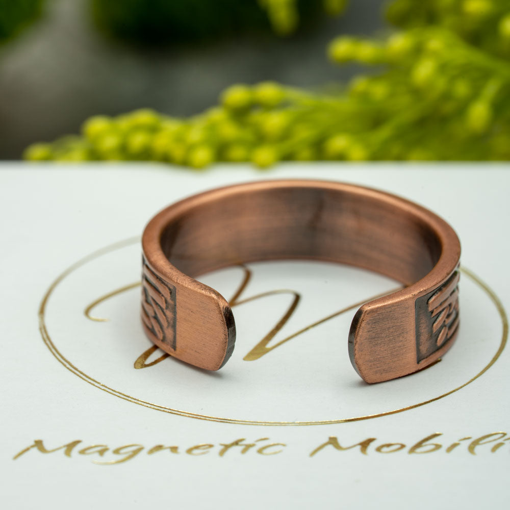 Clover Copper Bracelet and Copper Ring Gift Set