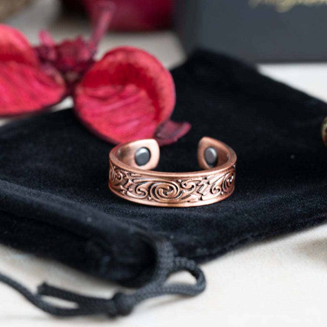 Feverfew Copper Ring