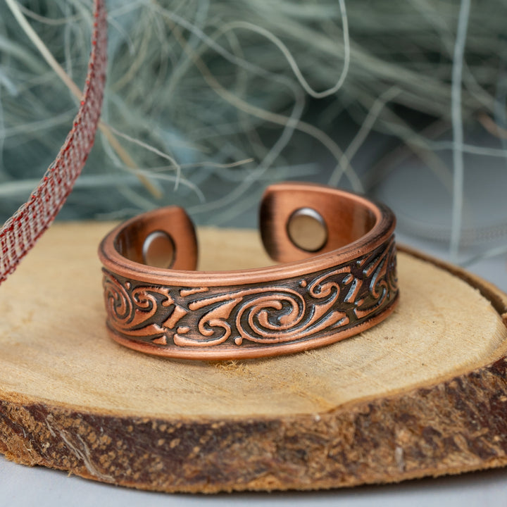 Feverfew Copper Ring