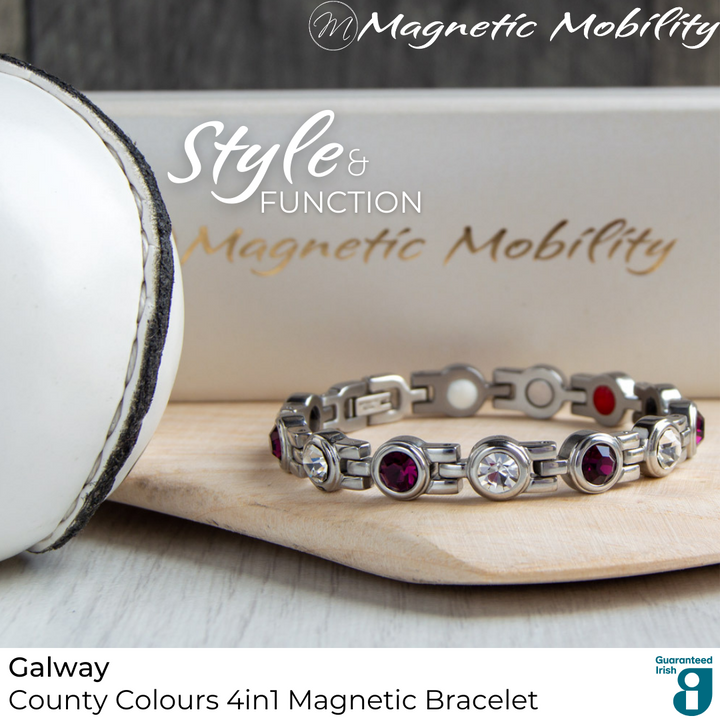 Galway GAA County Colours Magnetic Bracelet