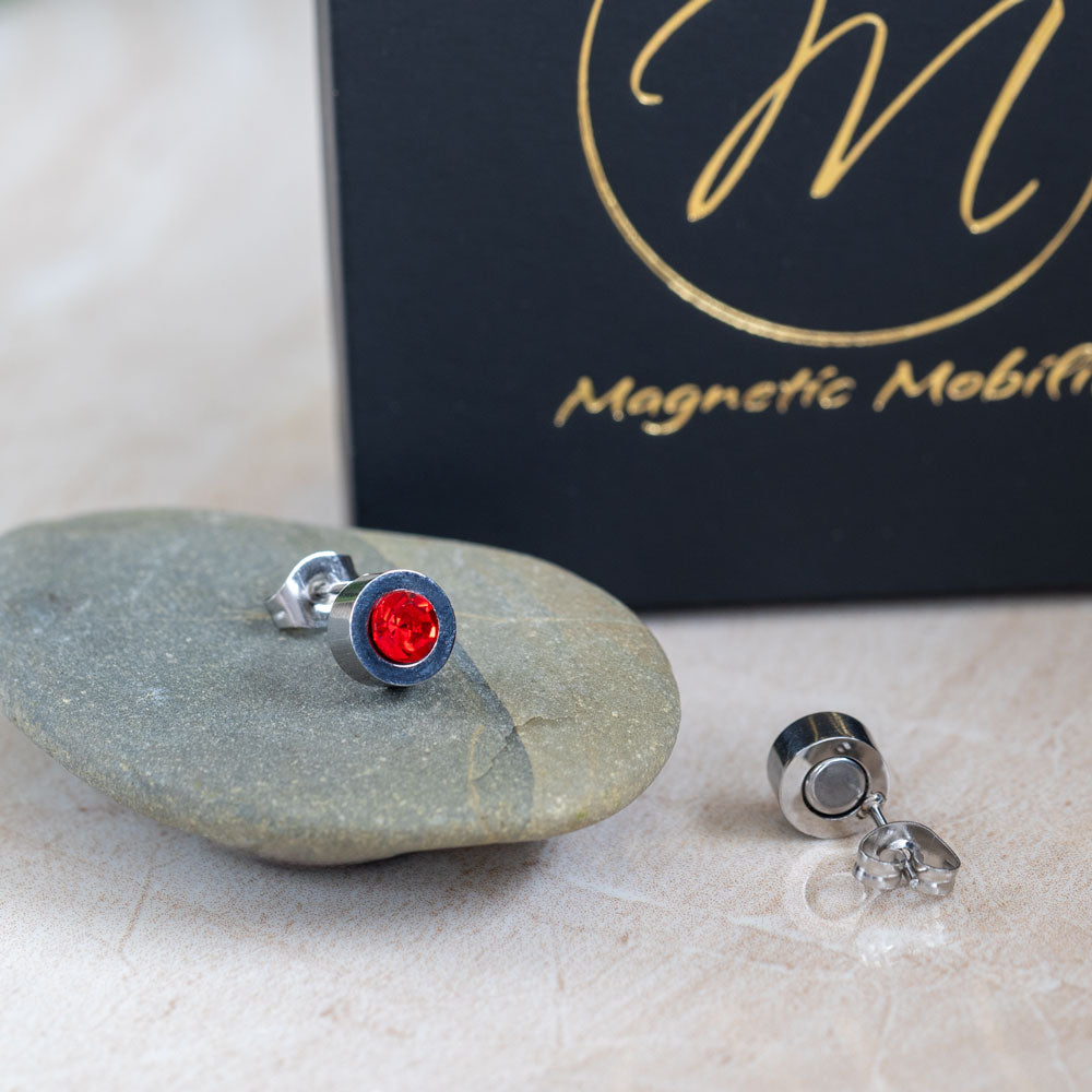 Birthstone Magnetic Stud Earrings