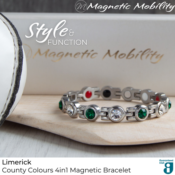 Limerick GAA County Colours Magnetic Bracelet