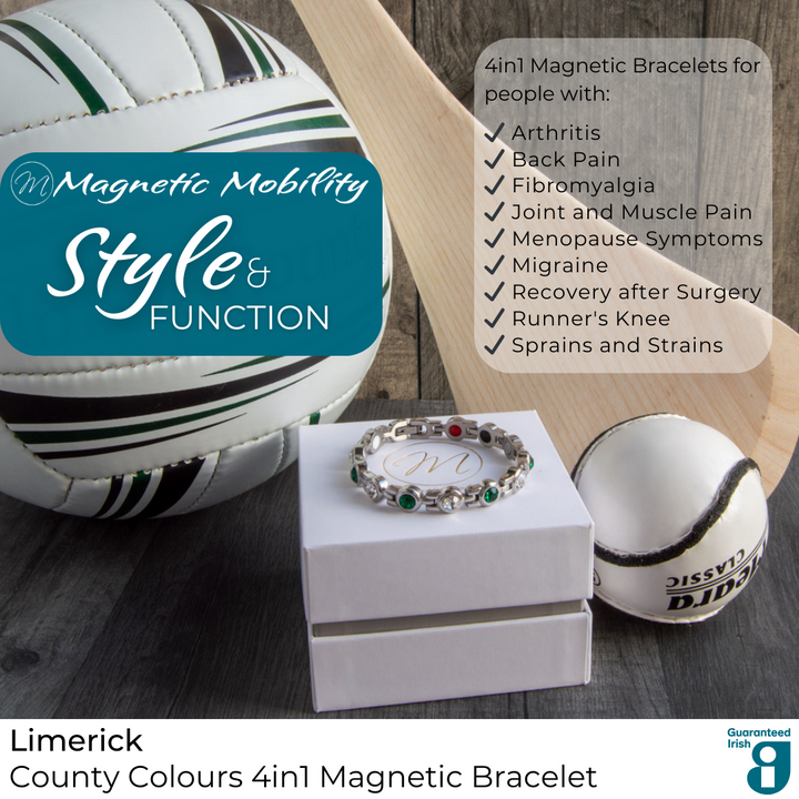 Limerick GAA County Colours Magnetic Bracelet