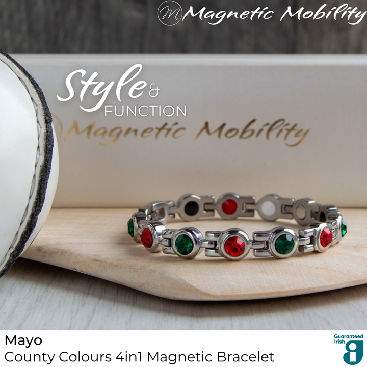 Mayo GAA County Colours Magnetic Bracelet