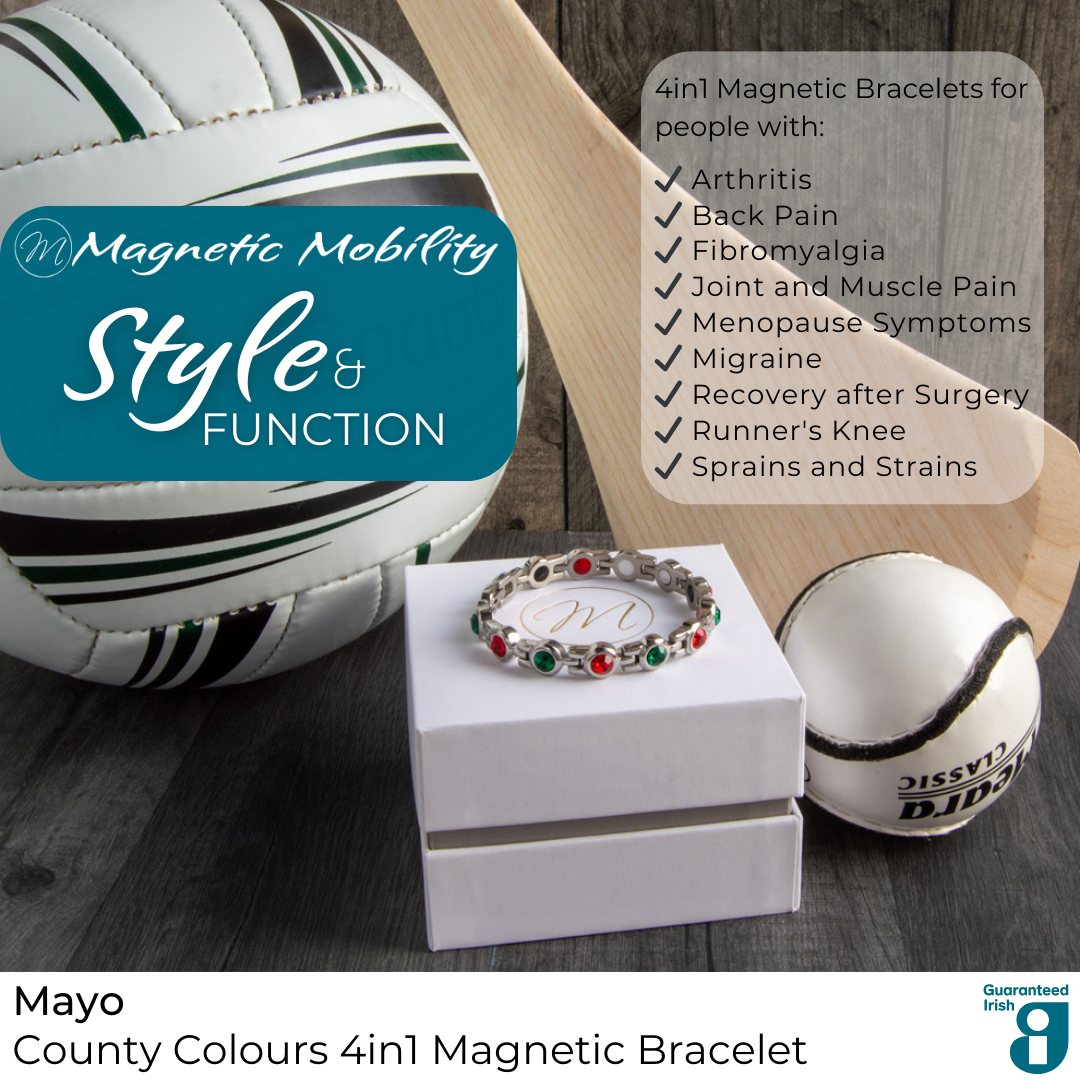 Mayo GAA County Colours Magnetic Bracelet