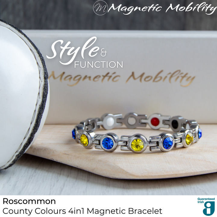 Roscommon GAA County Colours Magnetic Bracelet