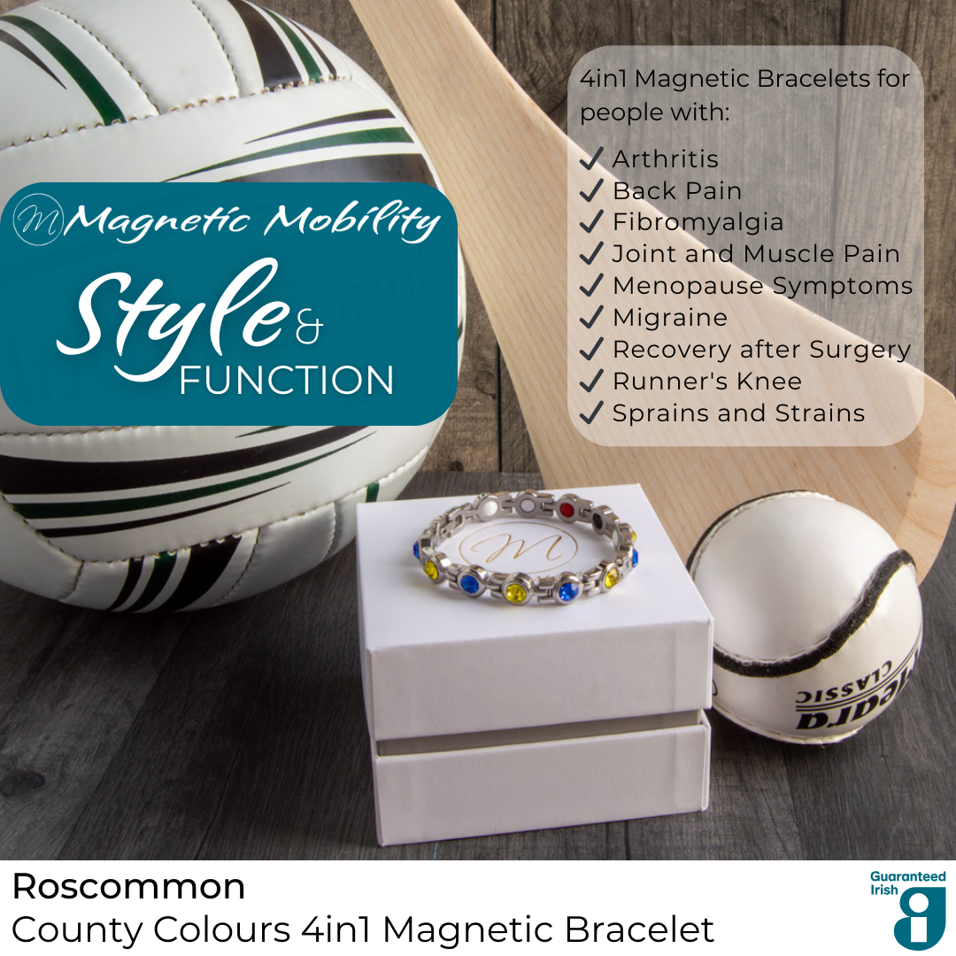 Roscommon GAA County Colours Magnetic Bracelet