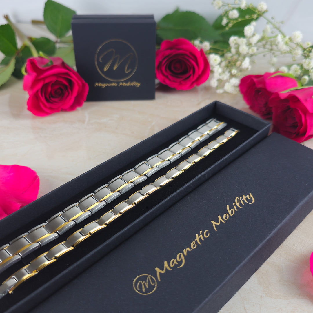 The Celestial Duo – Elegant Magnetic Bracelets for Couples