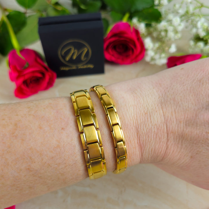 The Radiance Duo – Luxurious Magnetic Bracelets for Couples