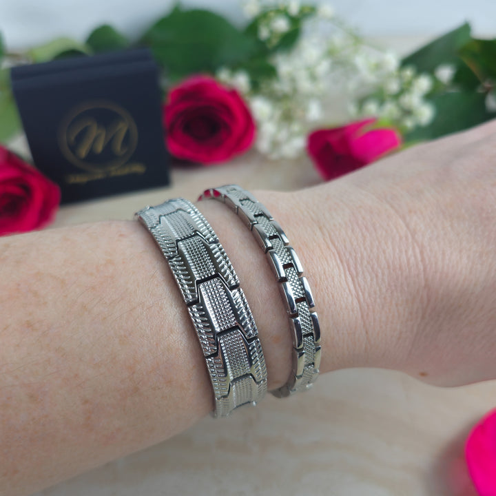 The Starlight Set – Elegant Magnetic Bracelets for Couples