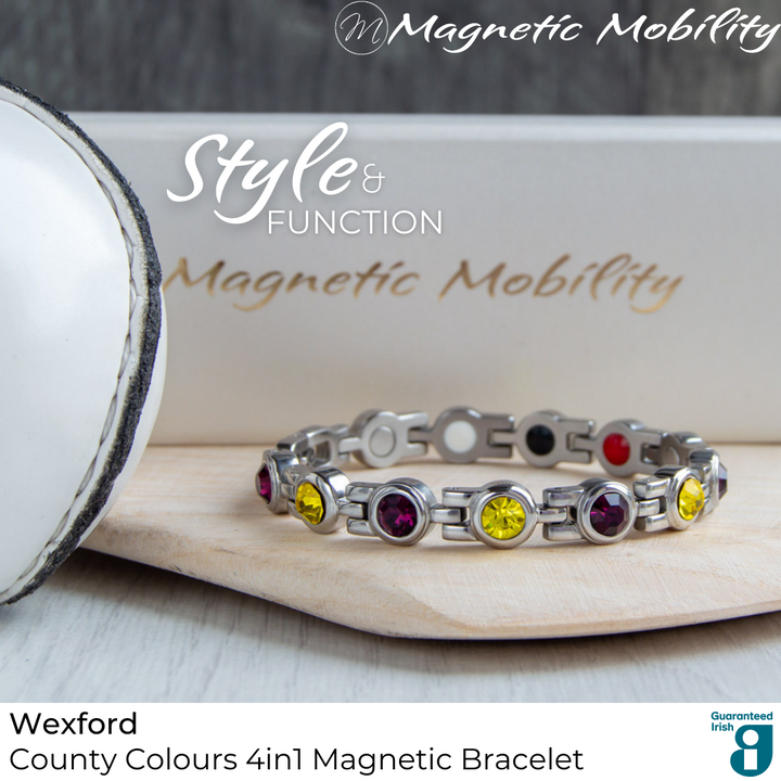 Wexford GAA County Colours Magnetic Bracelet