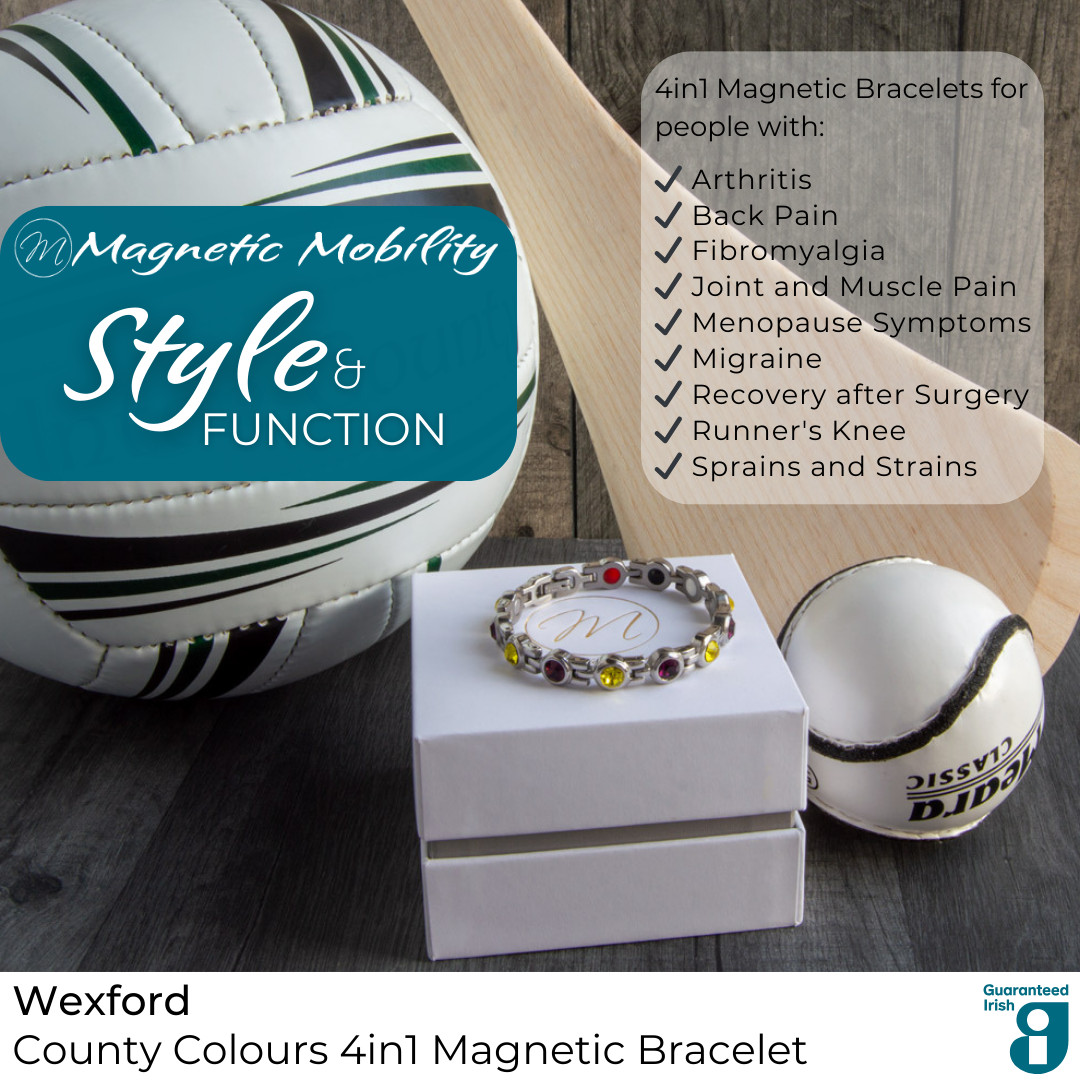 Wexford GAA County Colours Magnetic Bracelet