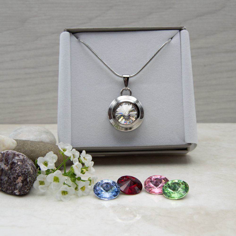 Angelica Star Magnetic Necklace with the White stone in and the additional extra stones in front