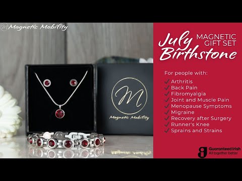 July Birthstone Bundle - Magnetic Bracelet, Necklace and Earrings