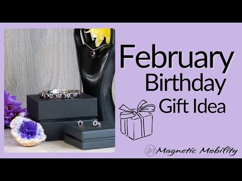 February Birthstone Bundle: Magnetic Bracelet, Necklace, and Earrings