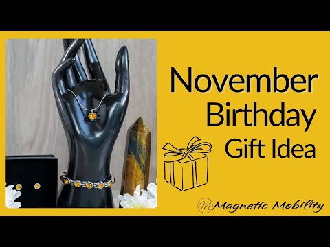 November Birthstone Bundle - Magnetic Bracelet, Necklace and Earrings