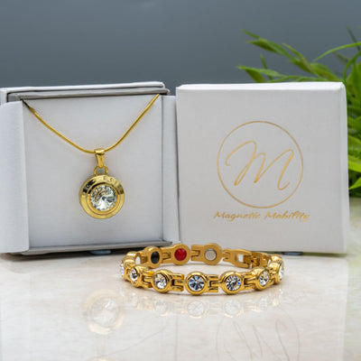 Angelica's Sun Gift Set Magnetic Bracelet and Necklace