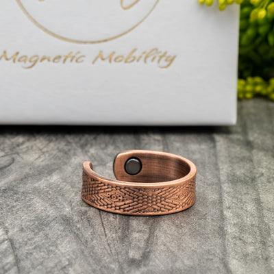 Hawthorn copper ring with magnets