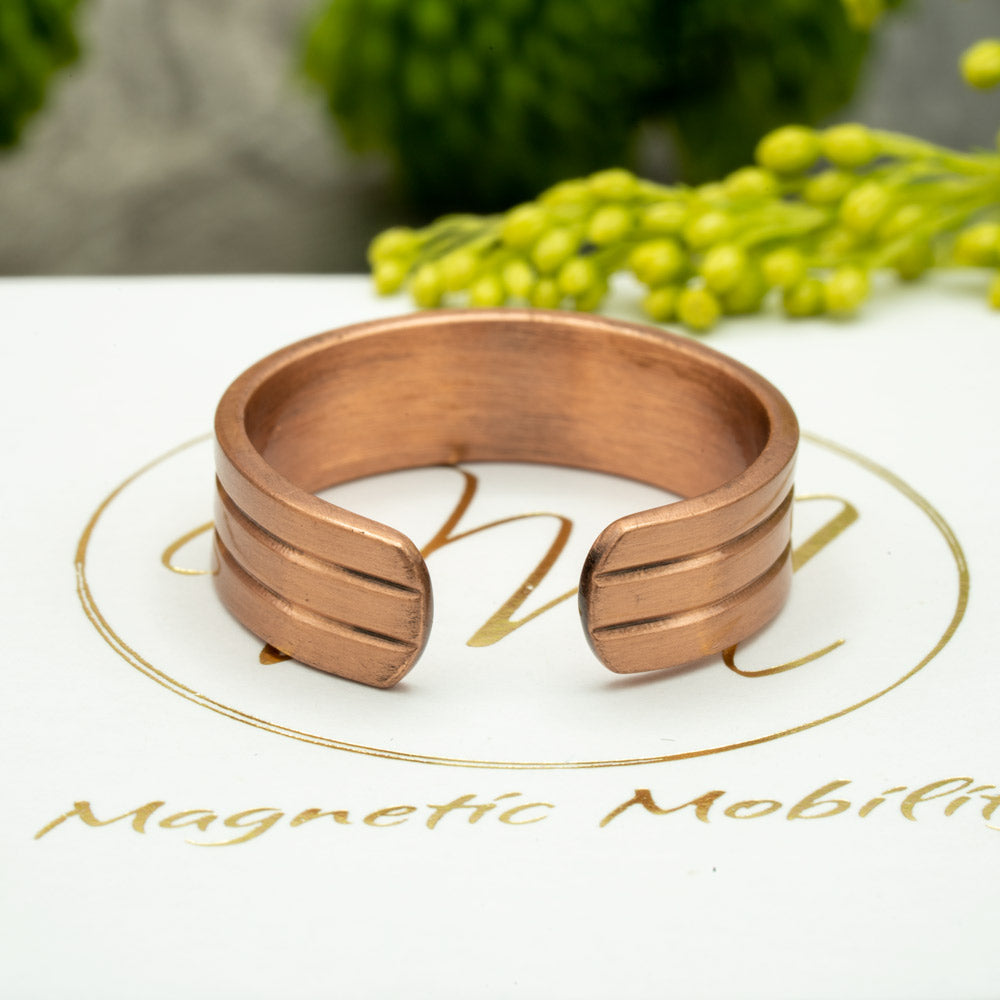 Simple Copper Ring for Hand Relief Magnetic Mobility