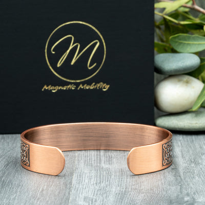 Back view of privet copper bracelet